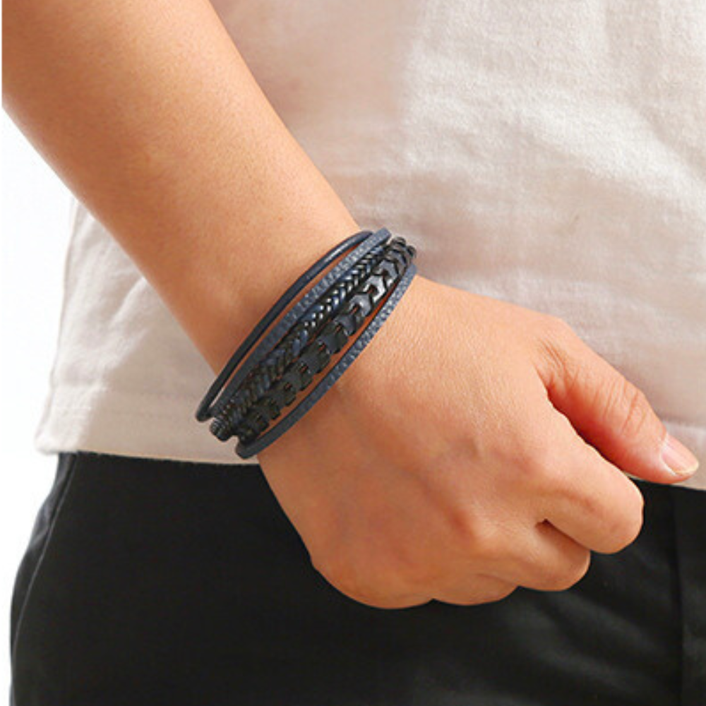 Dean - Braided Leather Bracelet