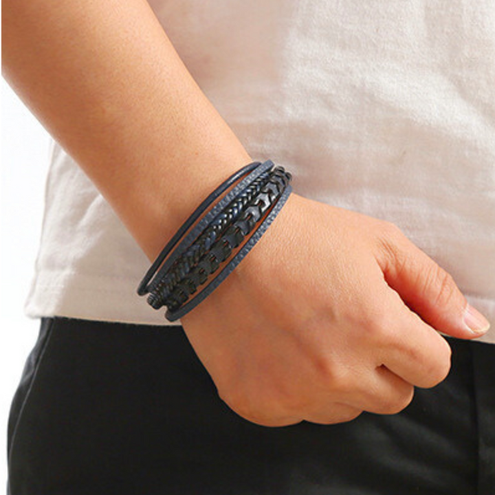 Dean - Braided Leather Bracelet
