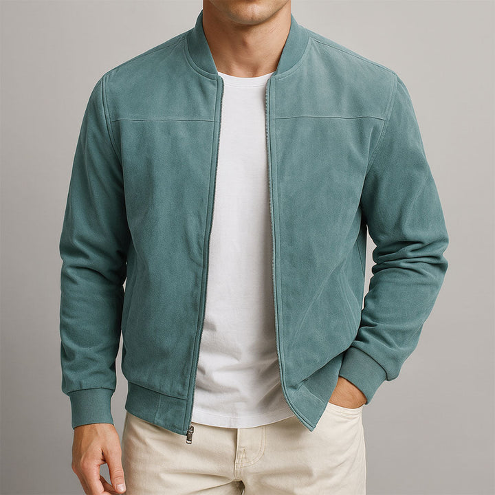 Elijah - Suede Bomber Jacket