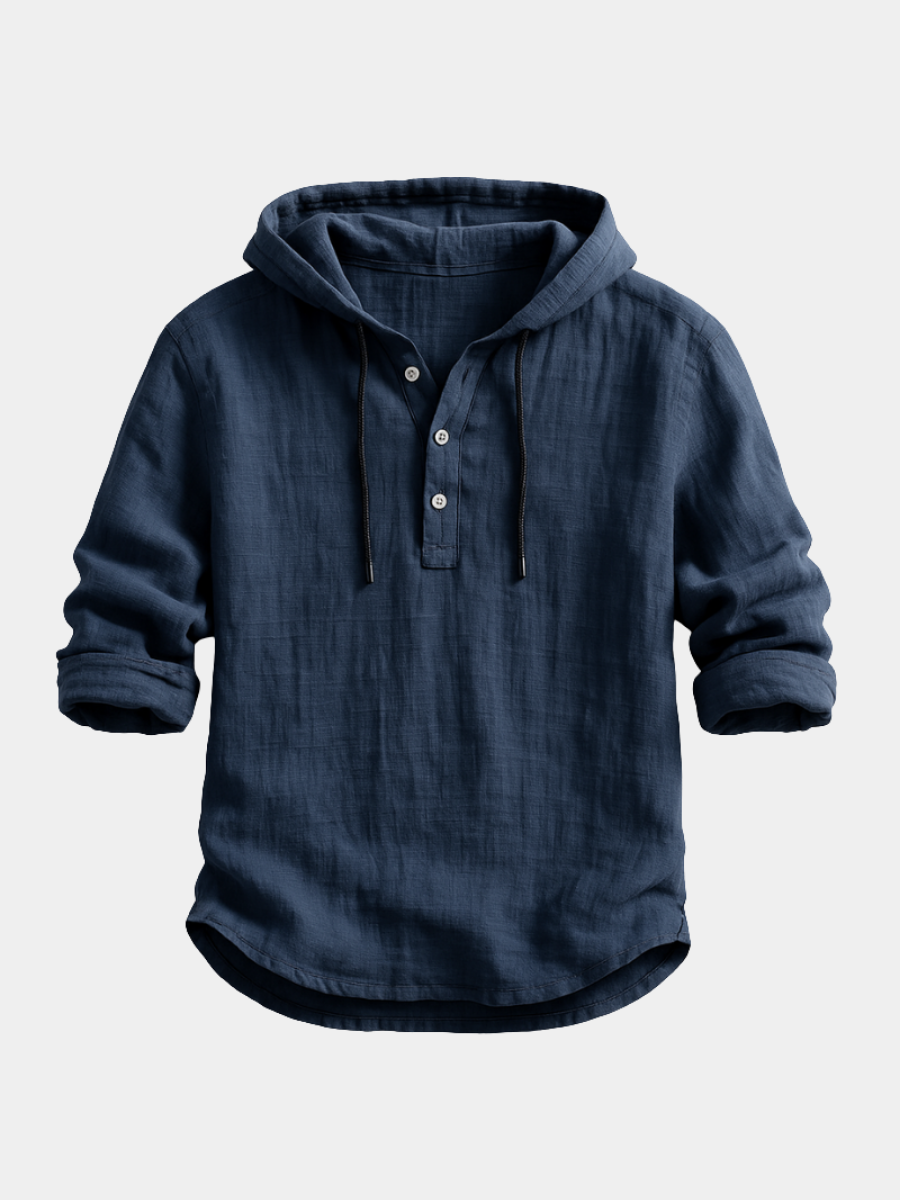 Bernard - Linen Hooded Shirt