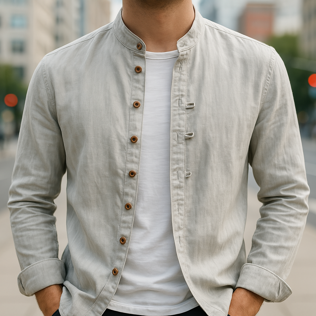 Bennett - Band Collar Shirt
