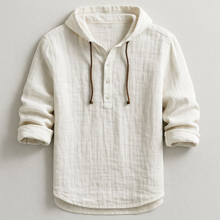 Bernard - Linen Hooded Shirt