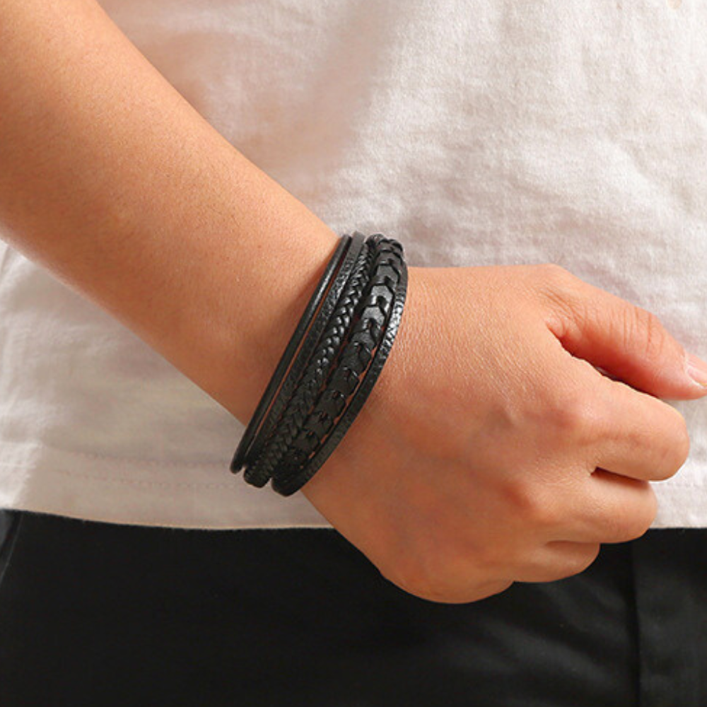Dean - Braided Leather Bracelet