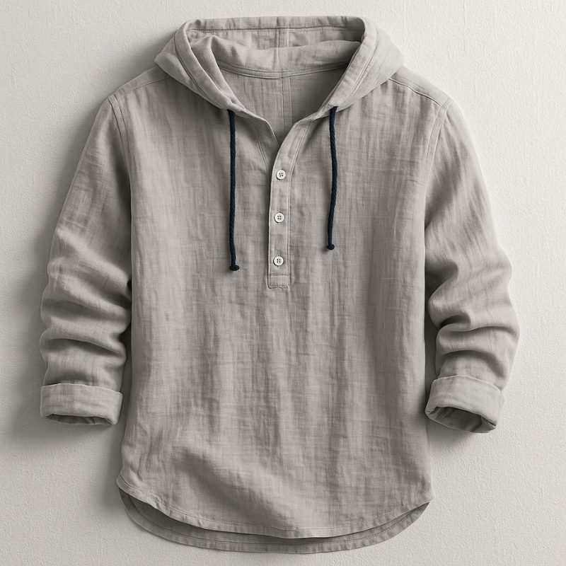 Bernard - Linen Hooded Shirt