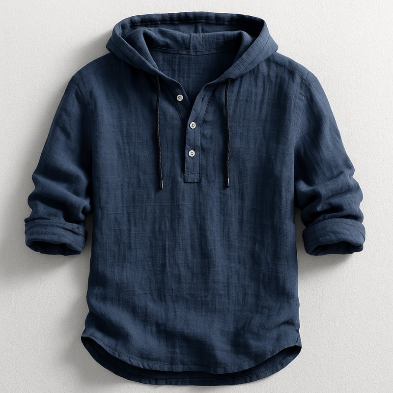 Bernard - Linen Hooded Shirt