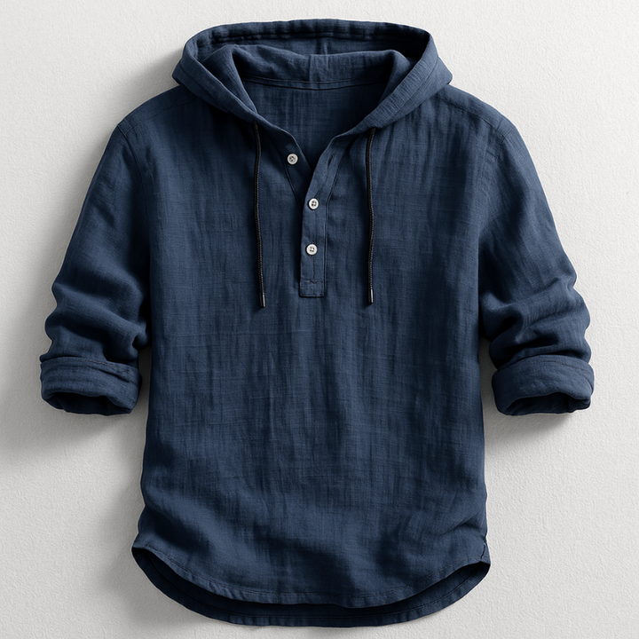 Bernard - Linen Hooded Shirt