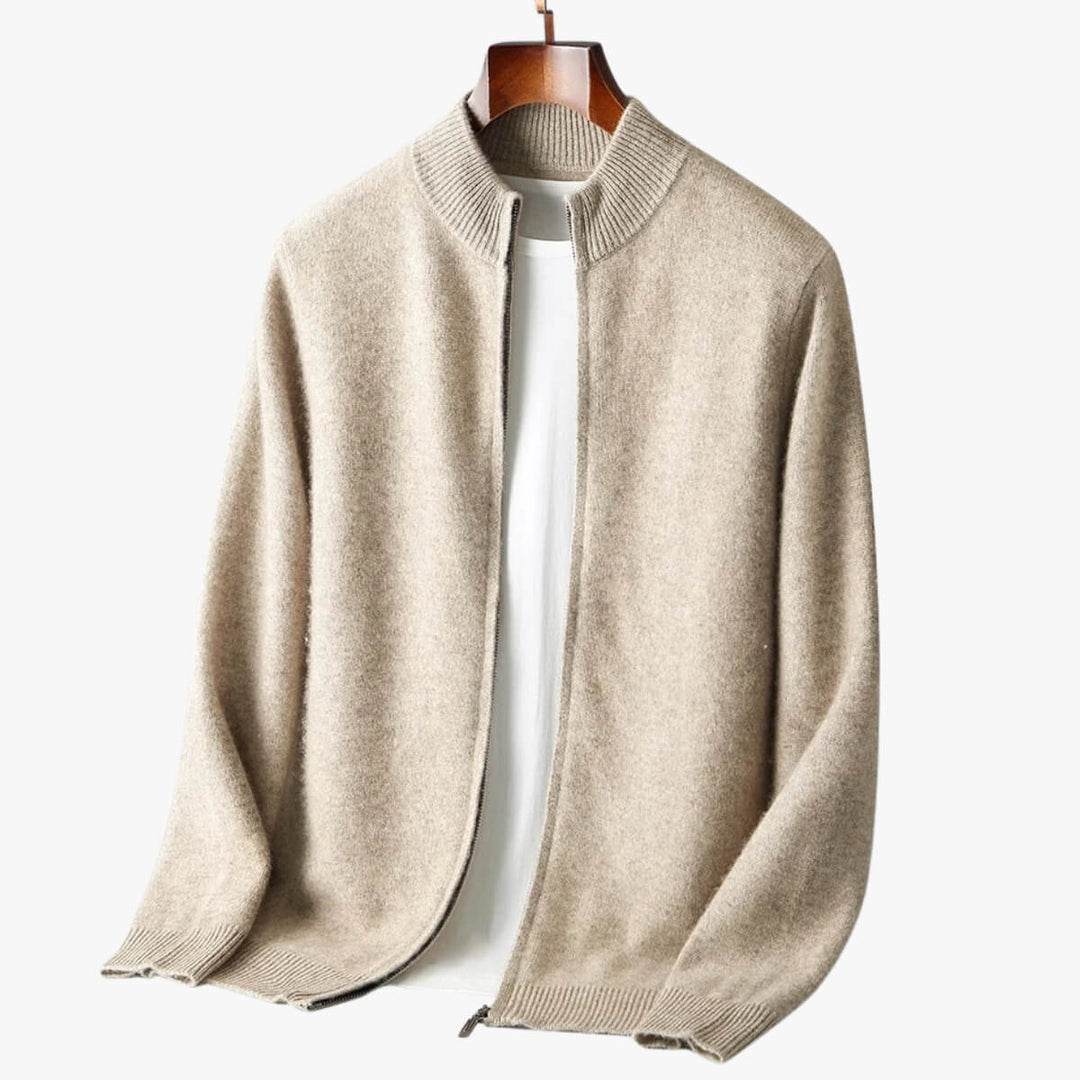 Aldrich - Zip-Up Knit Cardigan