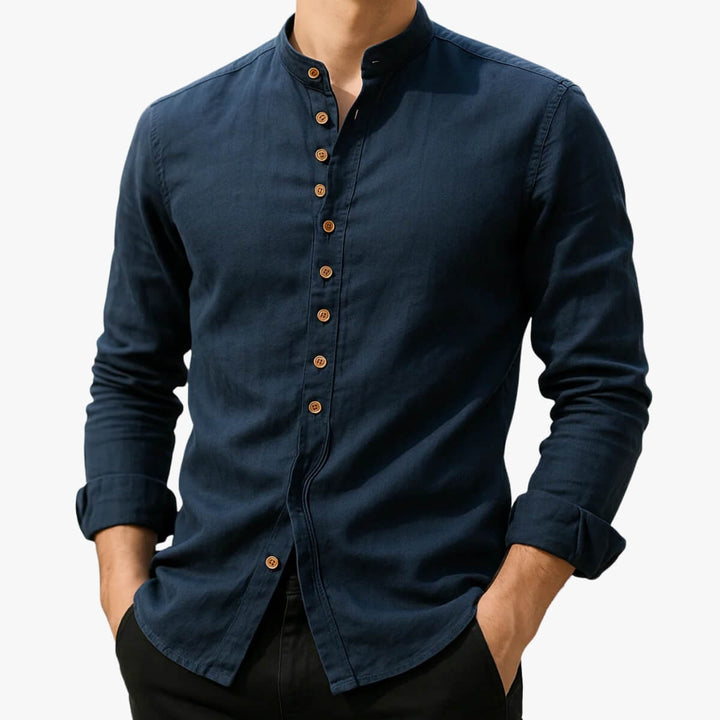 Bennett - Band Collar Shirt