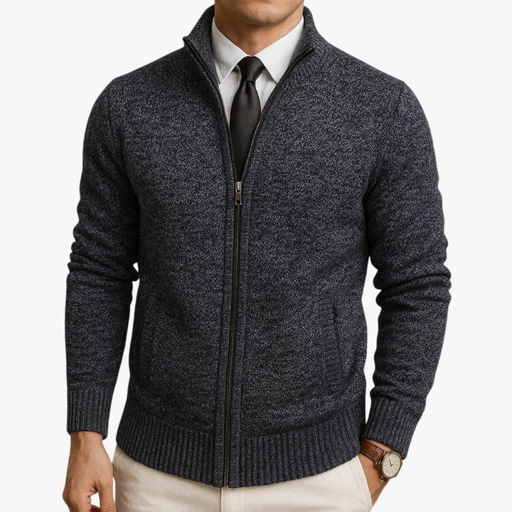 Caleb - Zip Knit Cardigan