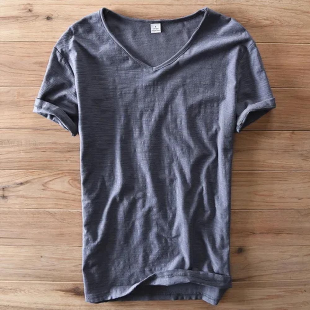 Ellis - Slub Cotton V-Neck