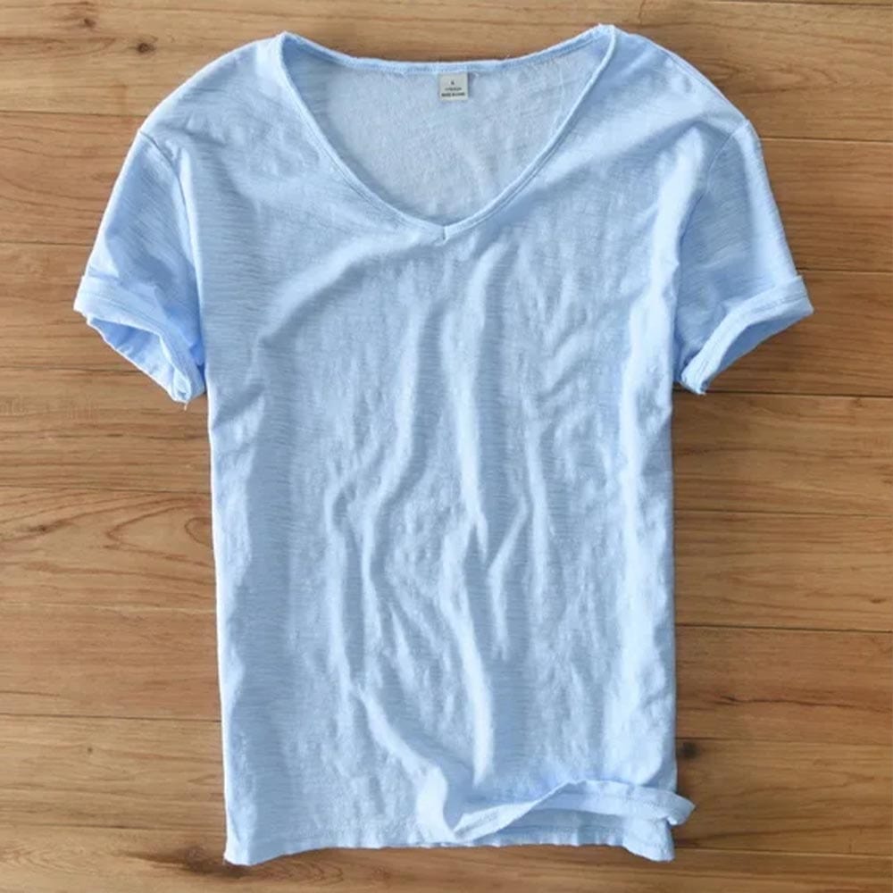 Ellis - Slub Cotton V-Neck