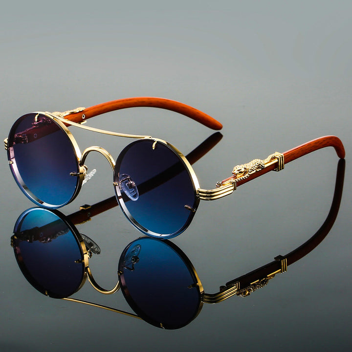 Clay - Wood Rimless Sunglasses