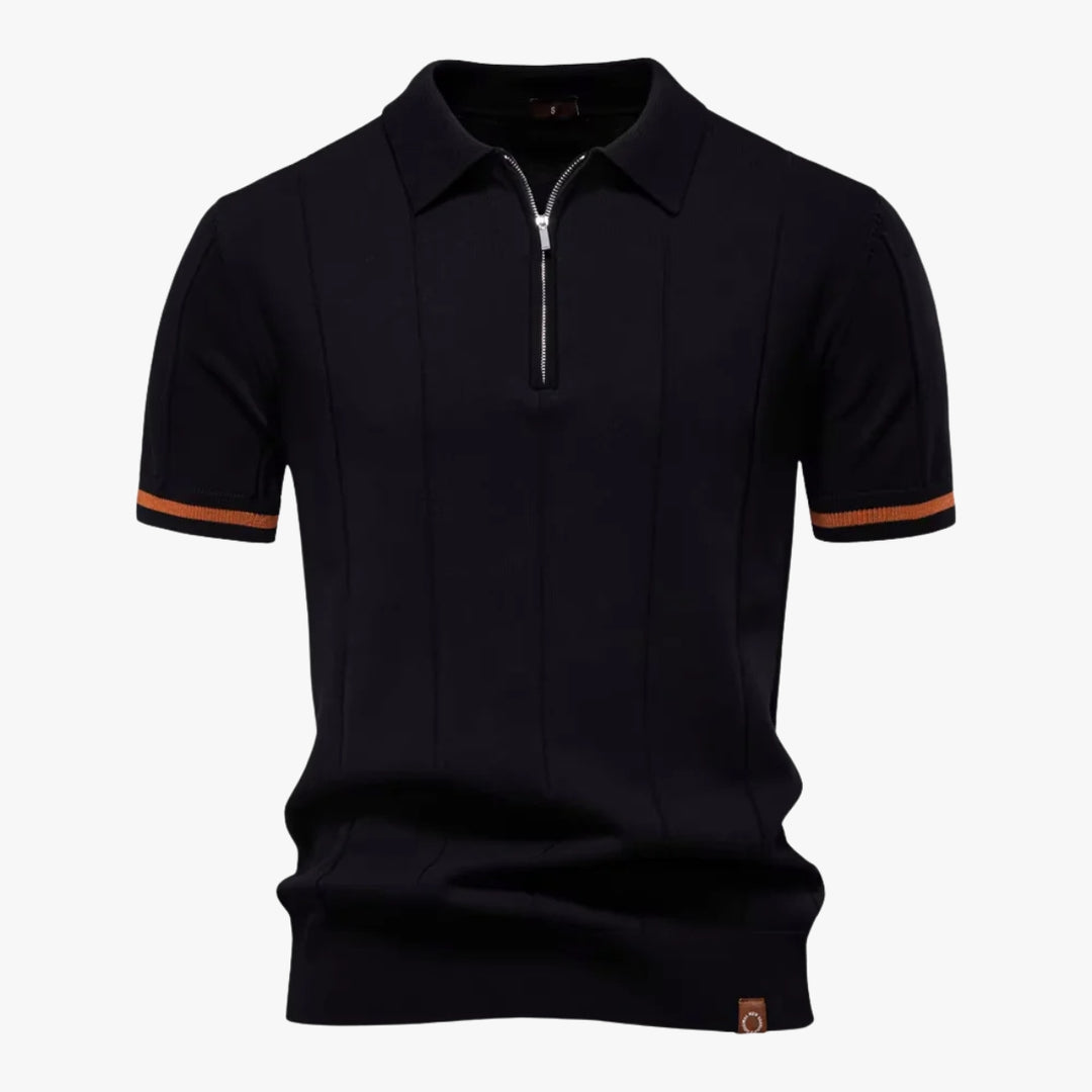 Davis - Knitted Zip Polo