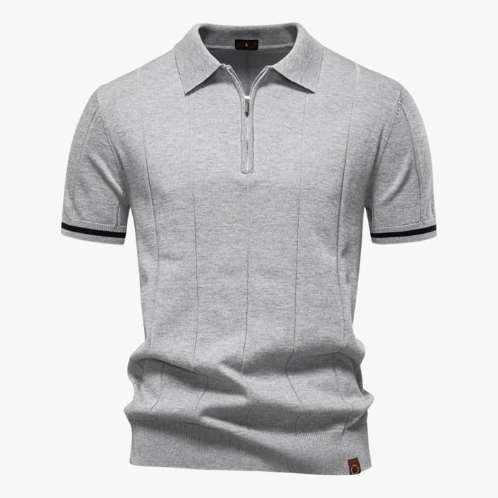 Davis - Knitted Zip Polo