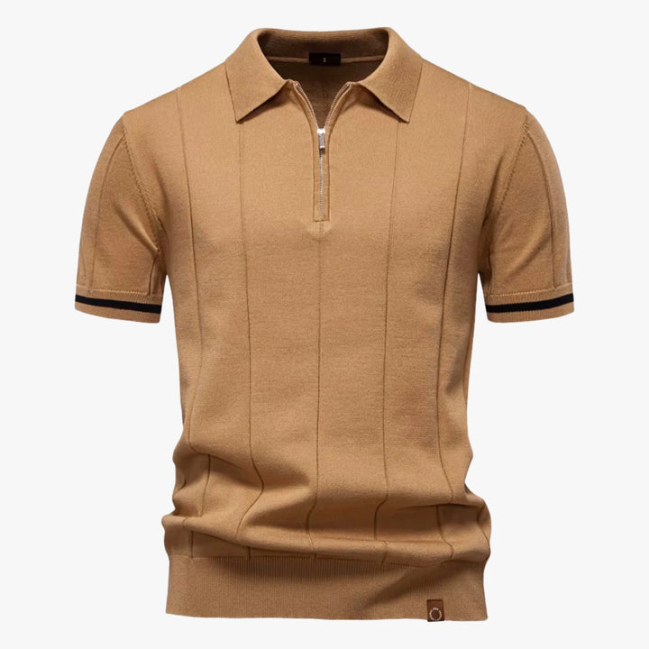 Davis - Knitted Zip Polo