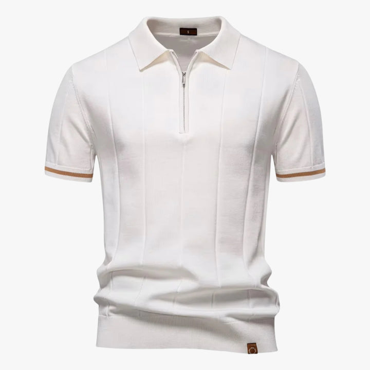 Davis - Knitted Zip Polo