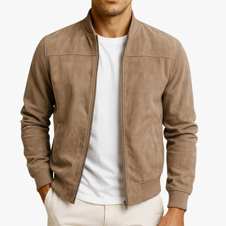 Elijah - Suede Bomber Jacket