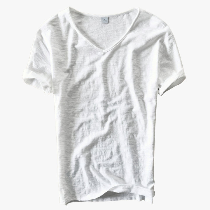 Ellis - Slub Cotton V-Neck