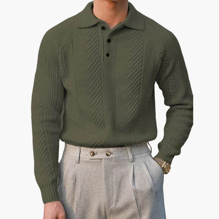 Gresham - Chevron Raglan Polo