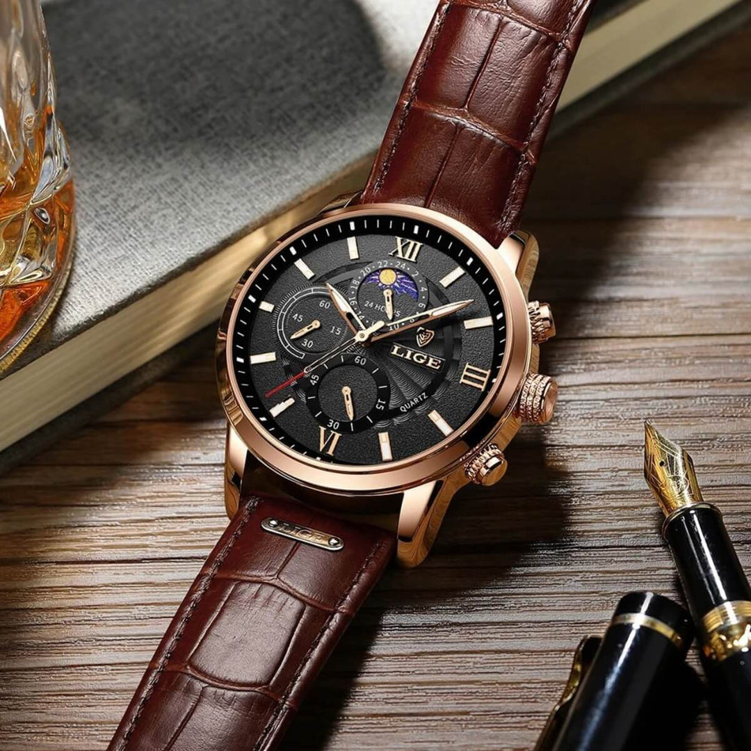 Keaton - Chronograph Leather Watch