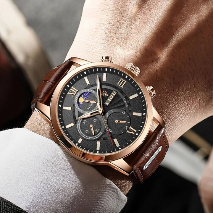 Keaton - Chronograph Leather Watch