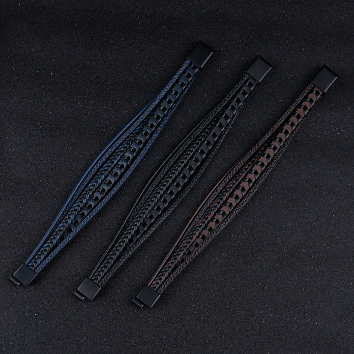 Dean - Braided Leather Bracelet