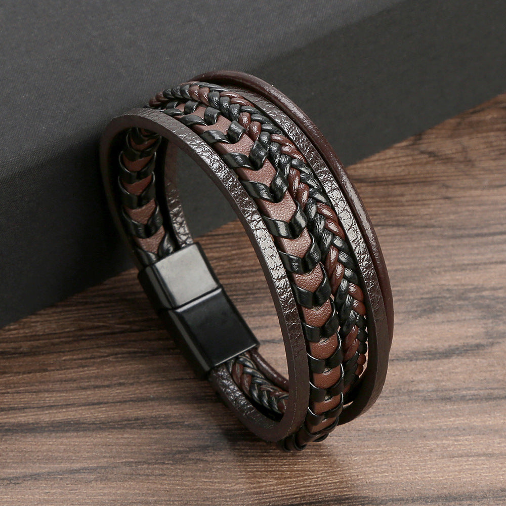 Dean - Braided Leather Bracelet