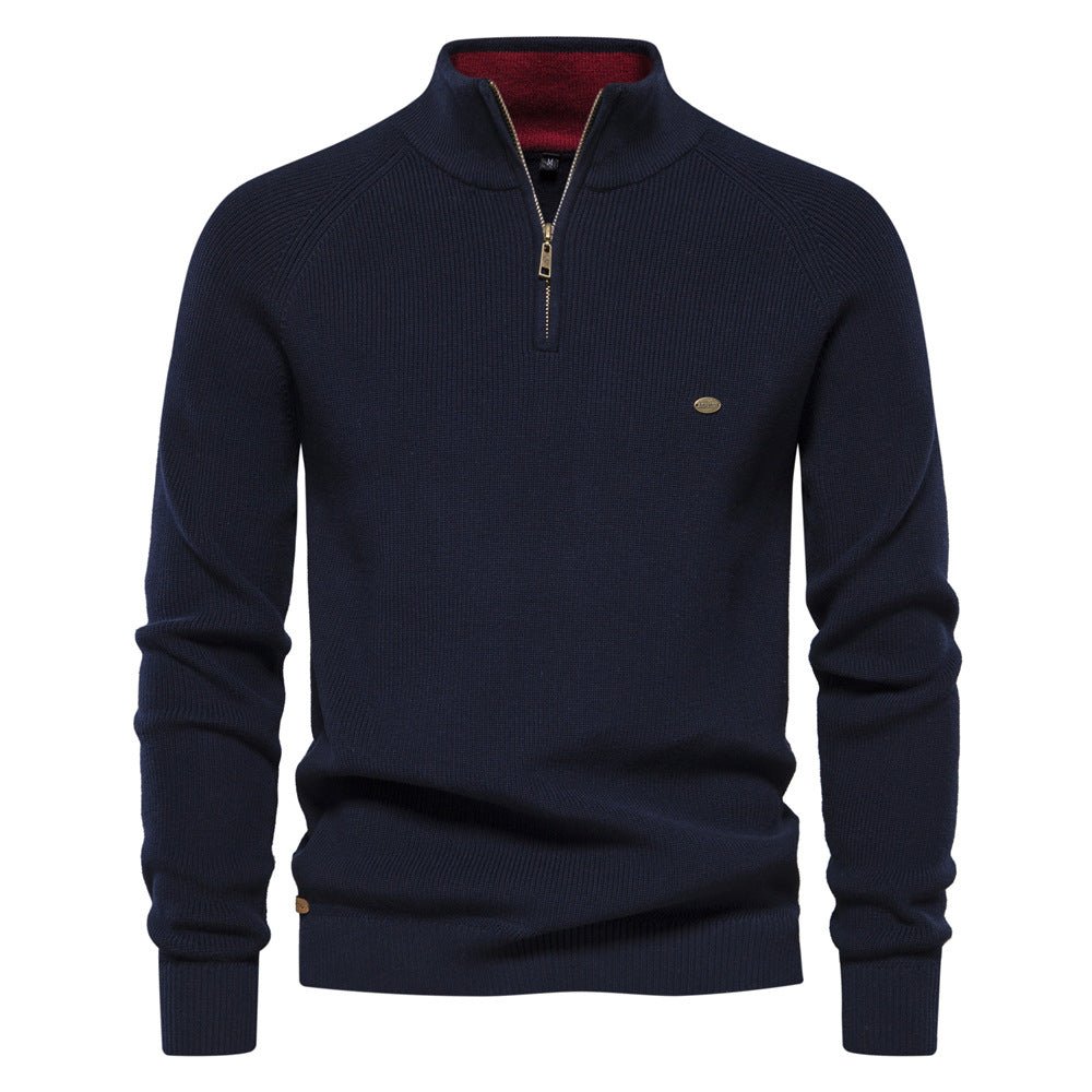 Clayton - Ribbed Neck Pullover