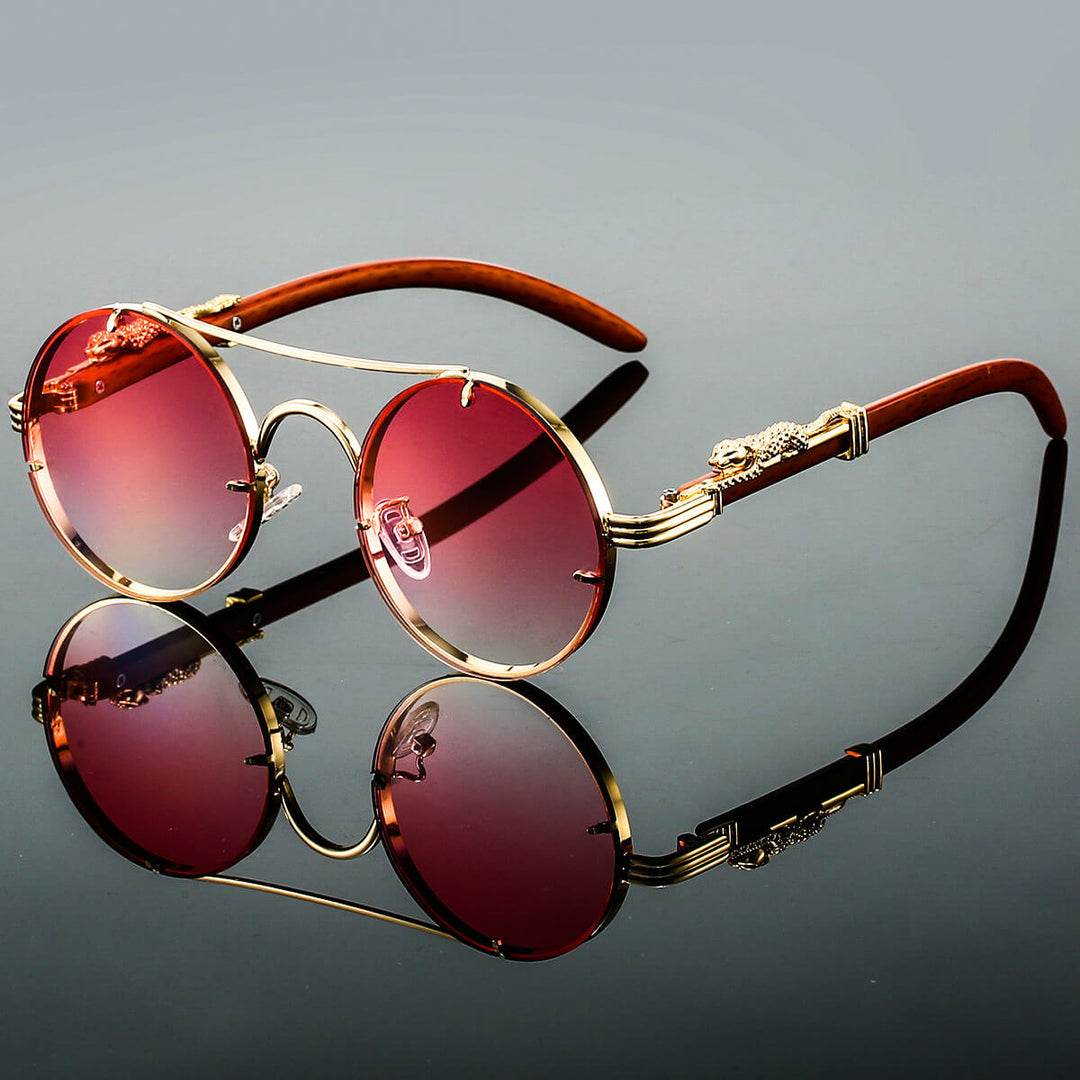 Clay - Wood Rimless Sunglasses