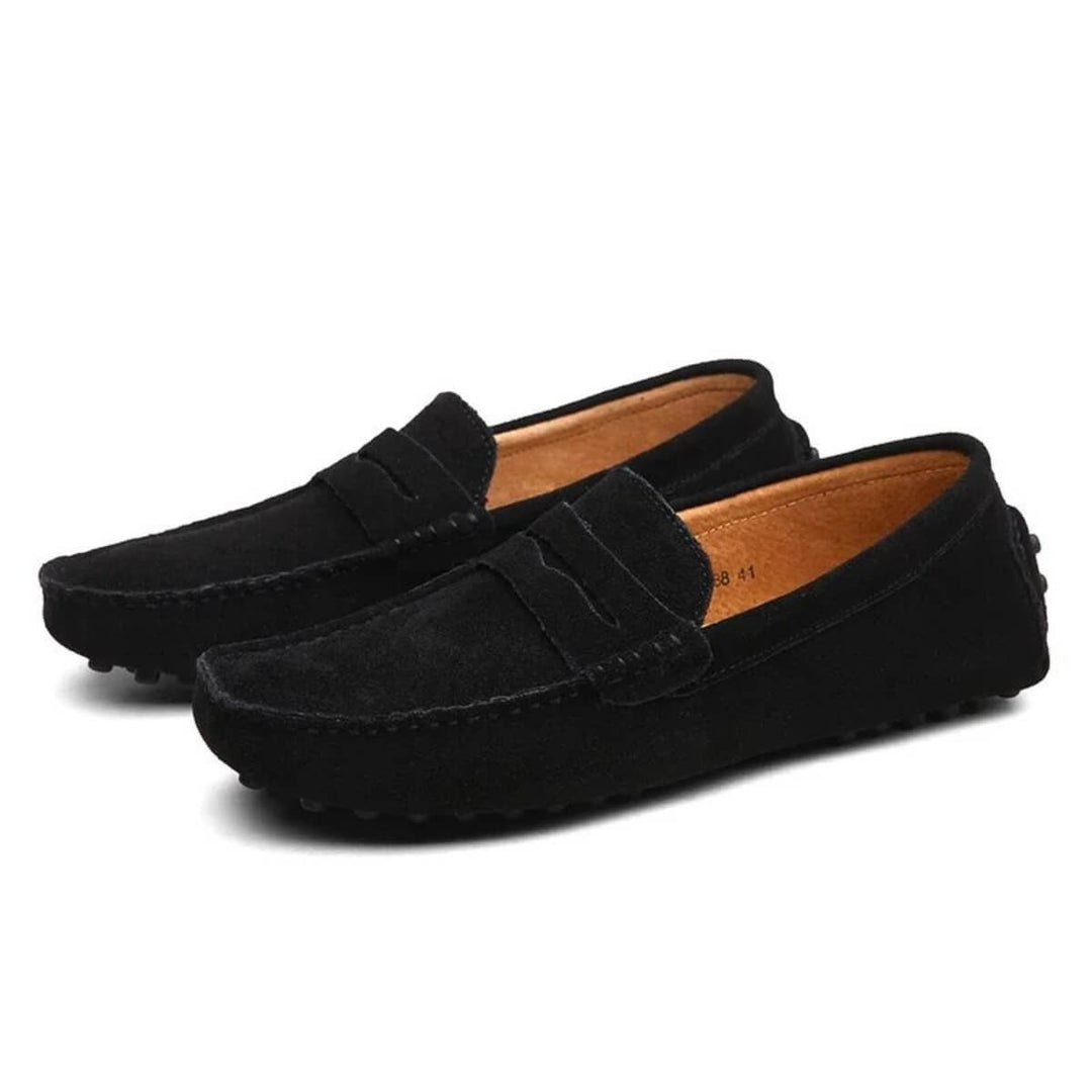 Prescott - Suede Penny Loafers