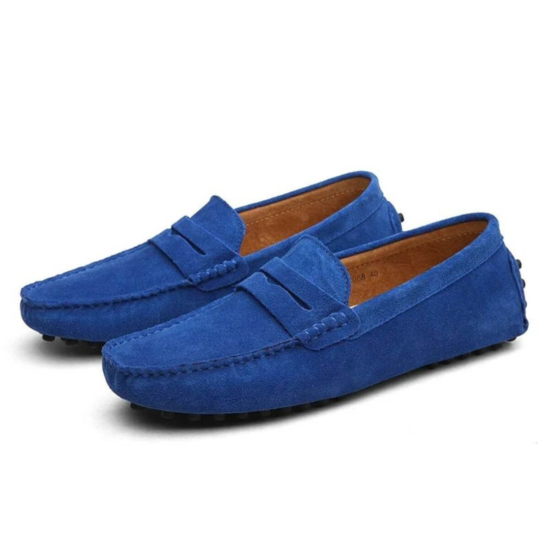 Prescott - Suede Penny Loafers
