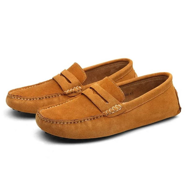Prescott - Suede Penny Loafers