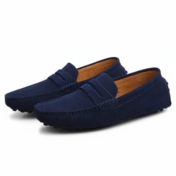Prescott - Suede Penny Loafers