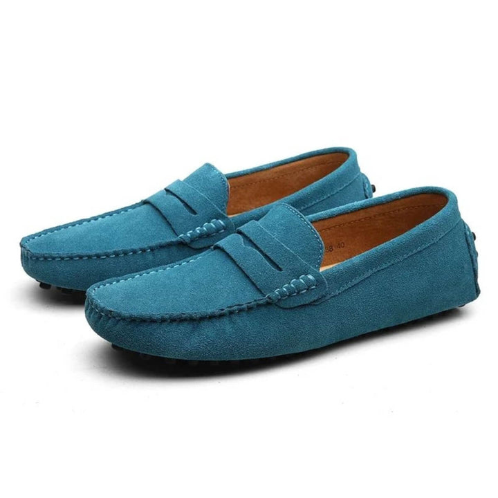 Prescott - Suede Penny Loafers