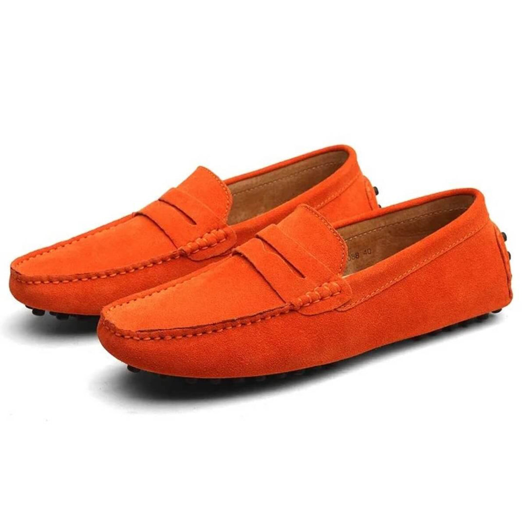 Prescott - Suede Penny Loafers