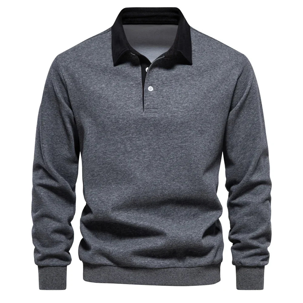 Walker - Rugby Collar Pullover