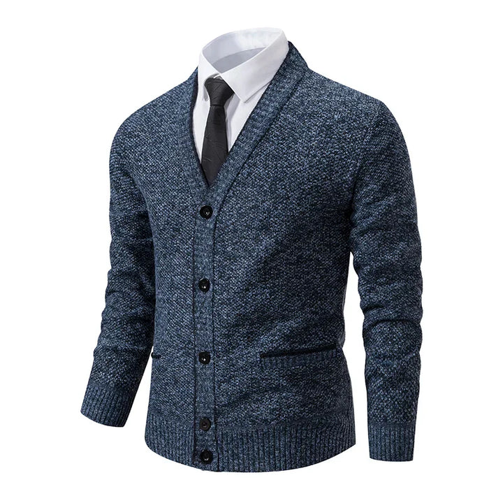 Simon - Knitted Buttoned Cardigan