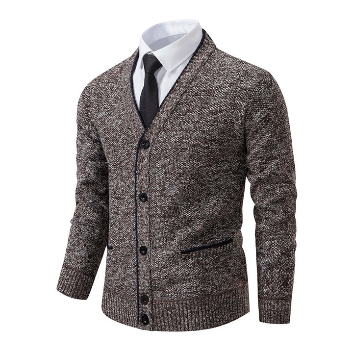 Simon - Knitted Buttoned Cardigan