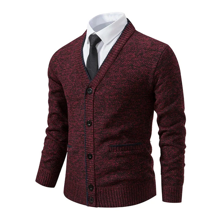 Simon - Knitted Buttoned Cardigan