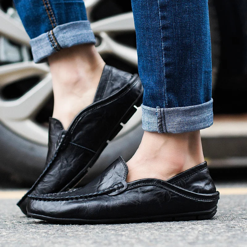 Foster - Lux Leather Moccasins