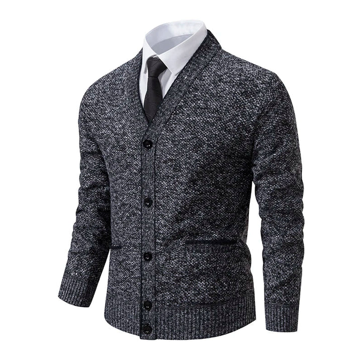 Simon - Knitted Buttoned Cardigan
