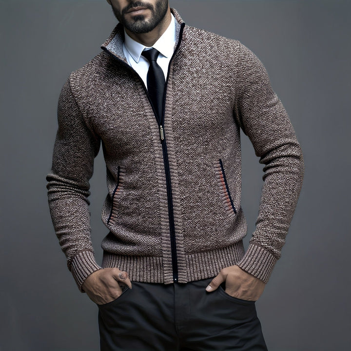 Richard - Textural Zip Cardigan