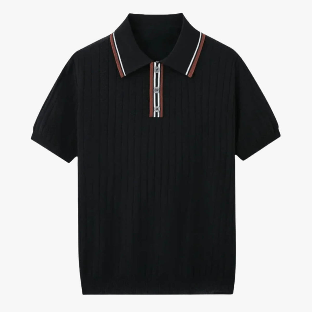 Sterling - Knitted Chevron Polo