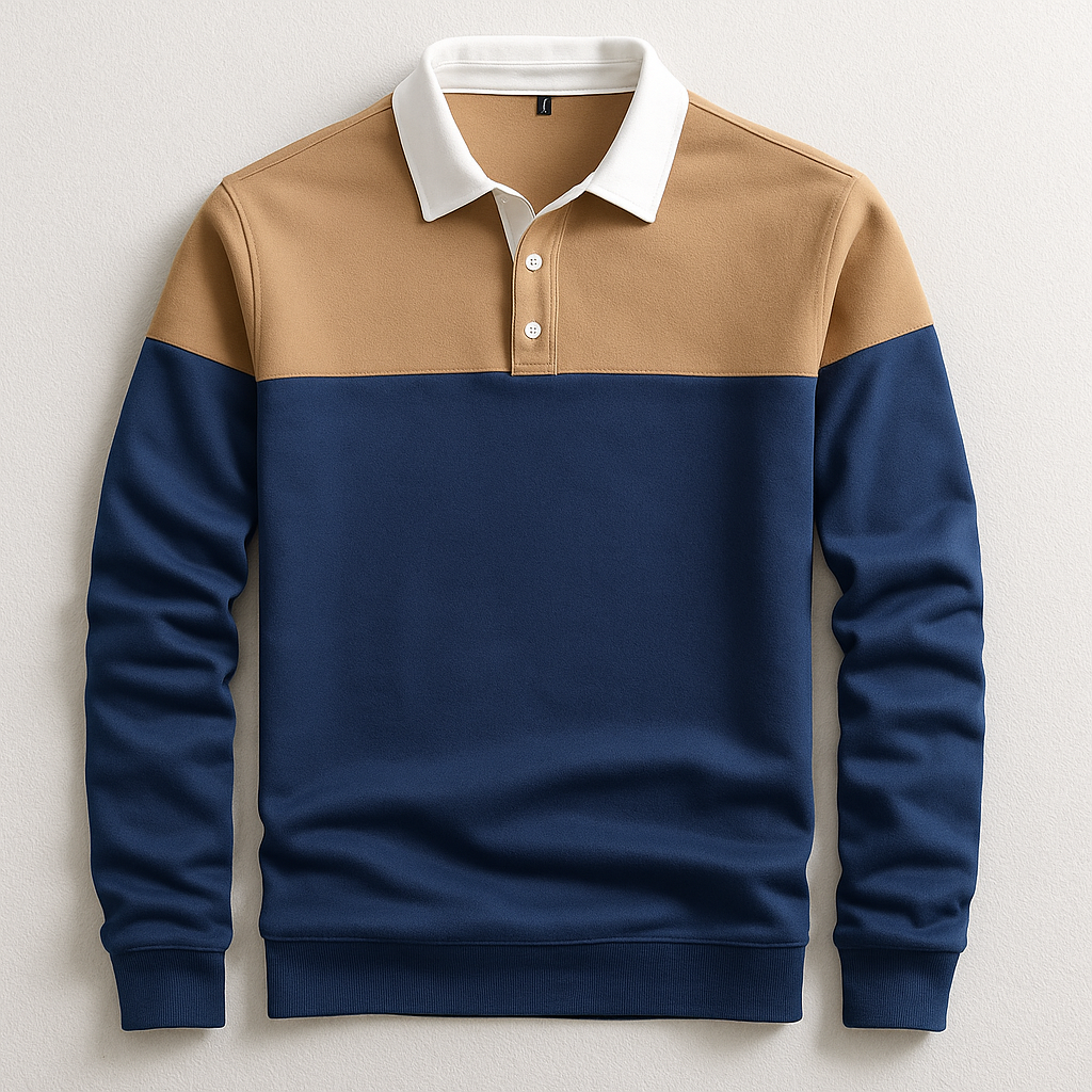 Hudson - Long-Sleeve Rugby Polo