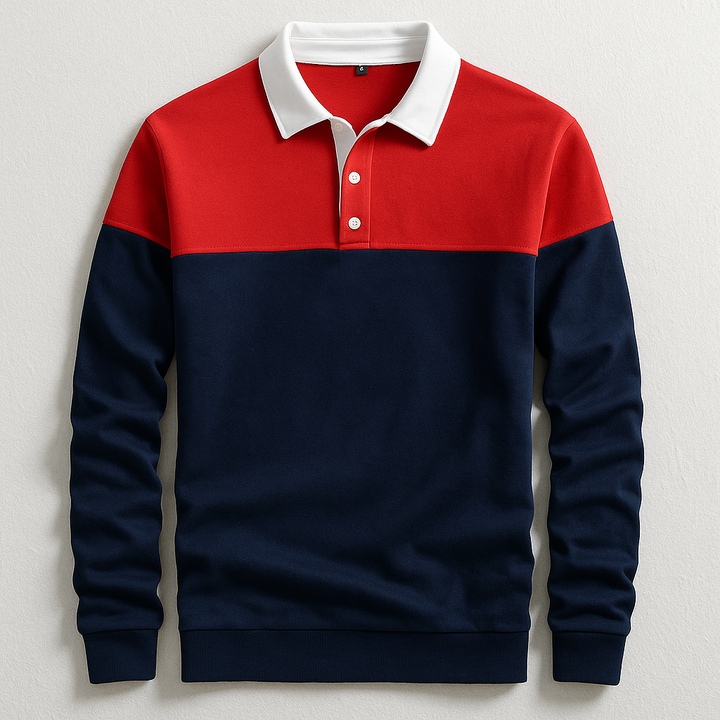 Hudson - Long-Sleeve Rugby Polo