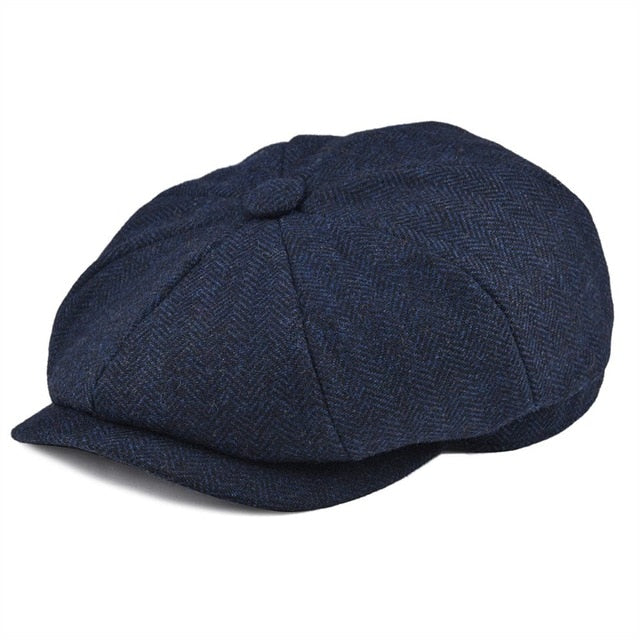 Duncan - Herringbone Newsboy Cap
